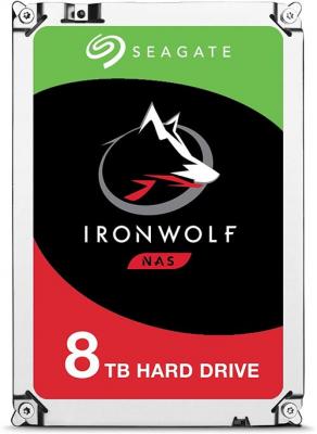 SEAGATE Disque dur interne  8To IronWolf SATA 7200rpm 64MO 