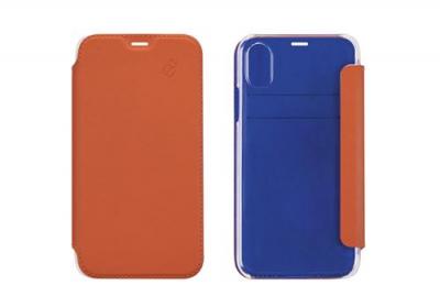 BEETLECASE  Crystal Leather Folio IPHONE XR Orange