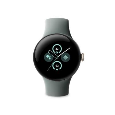 GOOGLE Montre connect&eacute;e  Pixel Watch 2 Champagne Dor&eacute;/Sauge 4G