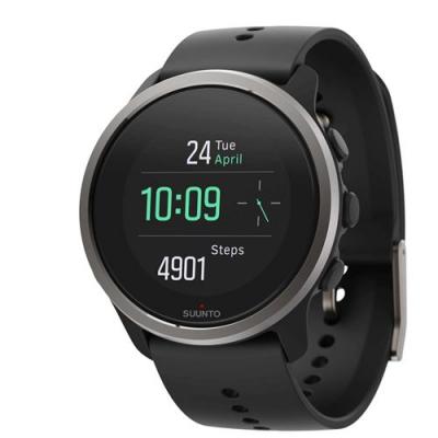 SUUNTO Montre connect&eacute;e  5 Peak Black avec bracelet silicone Noir 