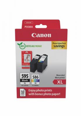 CANON PACK PG-595XL/CL-586XL PVP SEC +50F GP501 10x15