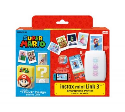 FUJIFILM Pack Imprimante Photo  Mini Link 3 Nintendo Super Mario