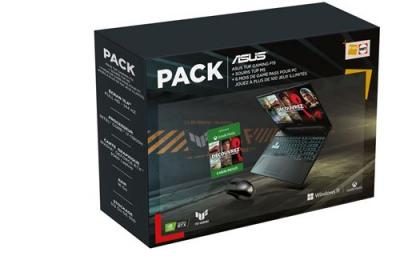 ASUS Pack PC Portable Gaming  TUF F15-TUF506HM-HN209W 15,6"" Intel Core i7 16 Go RAM 512 Go SSD Noir graphite + Souris gaming TUF M5 Noir + 6 mois d'abonnement Game Pass pour PC 