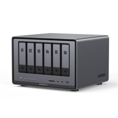 UGREEN Serveur nas  6 baies dxp6800 pro 160 to gris anodis&eacute;