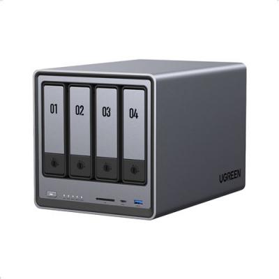 UGREEN Serveur NAS  UGDXP4800 4 baies DXP4800 112 To Gris Gris anodis&eacute;