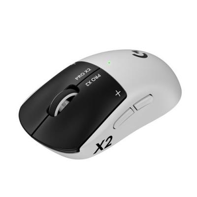 LOGITECH Souris gaming sans fil  G PRO X2 Superstrike Blanc et Noir