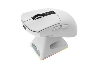 ONIVERSE Souris gaming sans fil  Vanguard Blanc + Dock + &eacute;cran LED