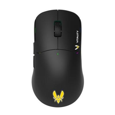 VITALITY Souris gaming sans fil  Noir et jaune 