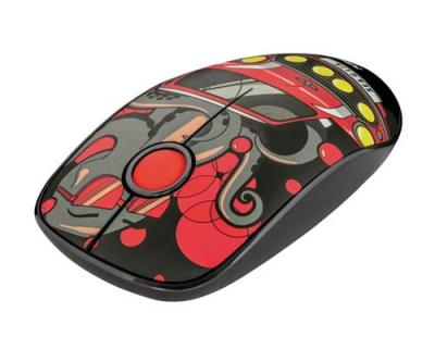 TRUST Souris sans fil silencieuse  Sketch Souris Rouge 