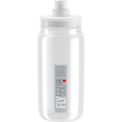 ELITE Bidon  Fly VTT Logo Gris Transparent 550 ML