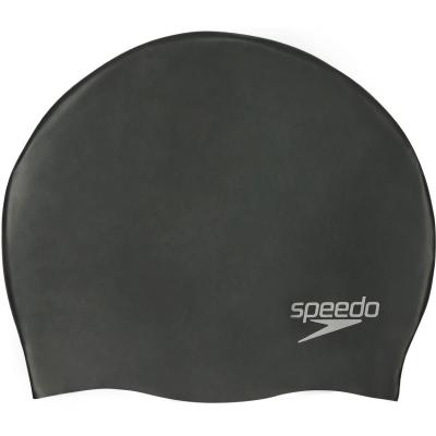 SPEEDO Bonnet de bain  (moul&eacute; en silicone) - Taille unique Noir