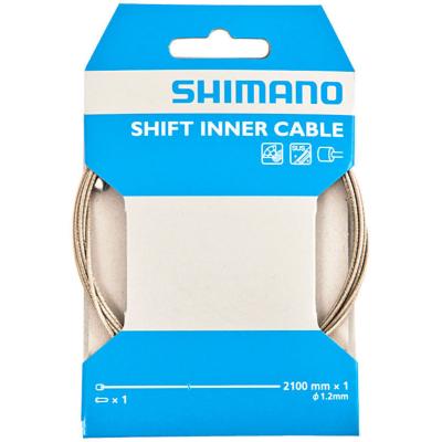 SHIMANO Cable derailleur inox 2.10m x 1.2mm (vendu a l'unite) brochable