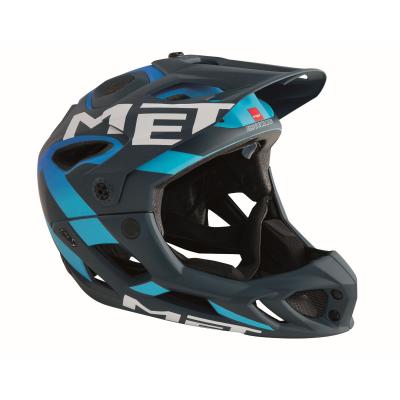 MET  Bleu Casque Parachute Rayon M 54-58 Homme, Large (59-62 cm)