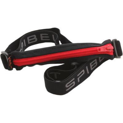 SPIBELT Ceinture de Fitness -  - Plus-Size - Poche Extensible - Fermeture &Eacute;clair Rouge