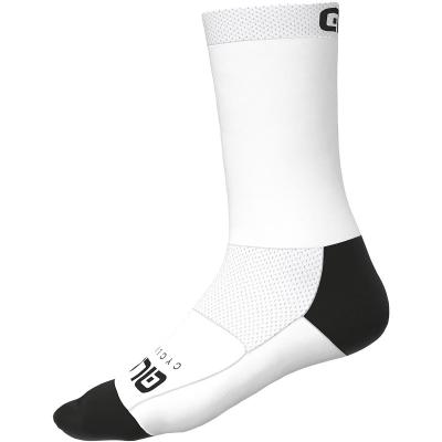 ALE Al&eacute; - Team Socks - Chaussettes de cyclisme taille 36-39 - S, blanc