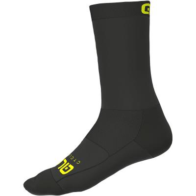 ALE Al&eacute; - Team Socks - Chaussettes de cyclisme taille 36-39 - S, noir