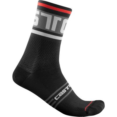 CASTELLI  - Prologo 15 Sock - Chaussettes de cyclisme taille S/M, noir