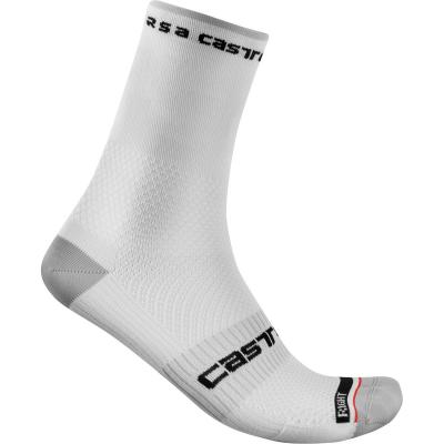 CASTELLI Chaussettes  Rosso Corsa Pro 15 - XXL Blanc Chaussettes