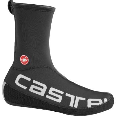 CASTELLI Couvre-chaussures  Diluvio UL - XXL Black/Silver Reflex