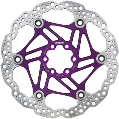 HOPE Disque flottant  Pour frein &agrave; disque - Violet} - 180mm}, Violet}