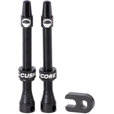 CUSHCORE  Presta Tubeless Valves Argent&eacute; 55 mm