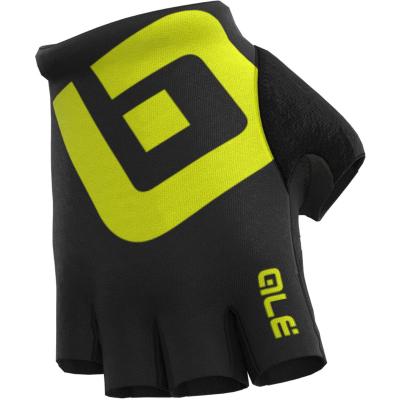 ALE Gants courts  air noir jaune fluo