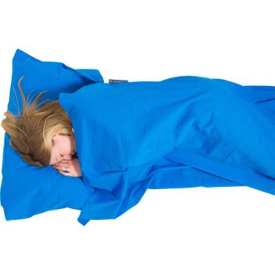 LIFEVENTURE  Cotton Rectangular Liner Bleu 210 x 80 cm