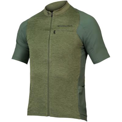 ENDURA  - GV500 Reiver S/S Jersey - Maillot v&eacute;lo homme Olive Green - XL