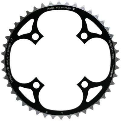 SPECIALITES TA Plateau ext&eacute;rieur VTT TA 104 PCD Chinook (4 bras, 42-46 dents) - Black