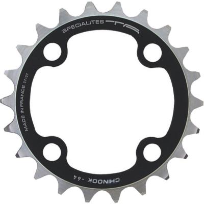 SPECIALITES TA Plateau vtt triple diam 64 inter 26dts noir 4 branches chinook ta 9v