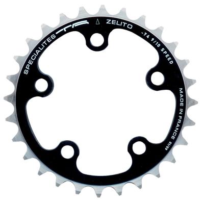 SPECIALITES T.A. Plateau interne de route TA 74 PCD Zelito Triple (24-30 dents), Silver