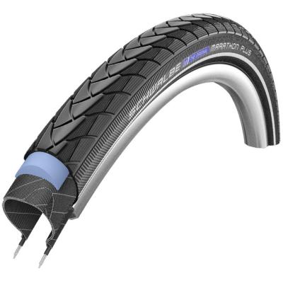 SCHWALBE Pneu V&eacute;lo  Marathon Plus 700x25 anti-crevaison noir/reflex