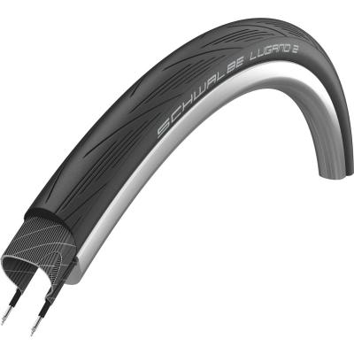 SCHWALBE Pneu v&eacute;lo  Lugano II 700x25C noir TR 50 tpi renfort anti-crev
