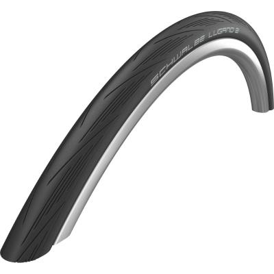 SCHWALBE  Lugano II K-Guard Folding Road Tyre - Noir} - 700c}, Noir}