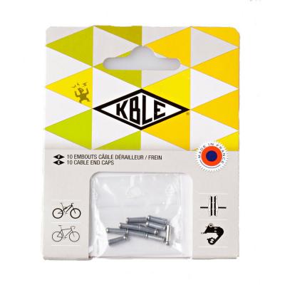 TRANSFIL Sachet de 10 embouts de c&acirc;bles d&eacute;railleur  - One Size Gris