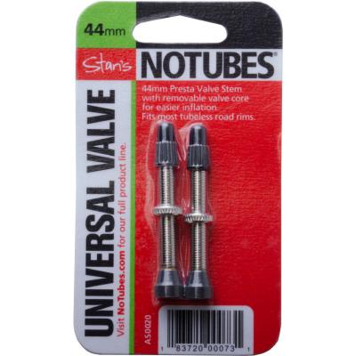  Valves tubeless Stans No Tubes Universal (paire) - 44mm Argent&eacute;
