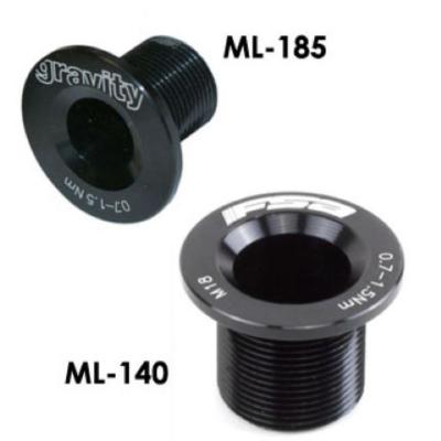 FSA Vis de serrage de manivelle gauche  - ML-140 Noir Manivelles