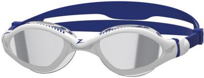 ZOGGS  Tiger Lsr+ Mirrored Smoke Swimming Goggles Blanc,Bleu Regular 