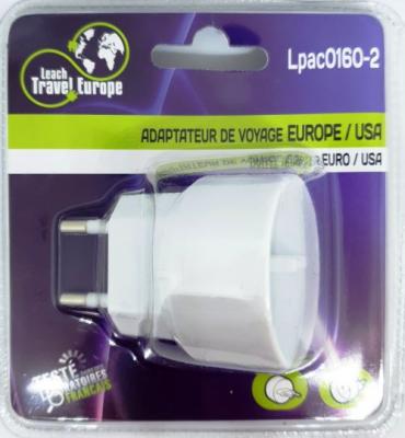 LEACH TRAVEL EUROPE Adaptateur de voyage /USA 