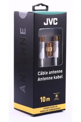 JVC Connectique Audio / Vid&eacute;o  C&acirc;ble coaxial 10m blanc gold