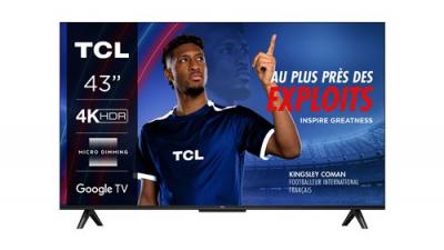TCL 43P69B 108 cm 4K UHD Aluminium bross&eacute; 