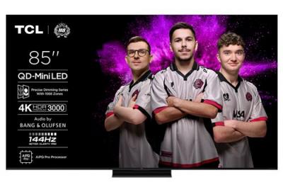 TCL 4K QD-Mini Pro 144Hz 85C79K 216 cm avec GOOGLE et syst&egrave;me sonore Bang & Olufsen