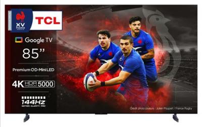 TCL TV QLED  85X955 215,9 cm 4K Noir et Argent