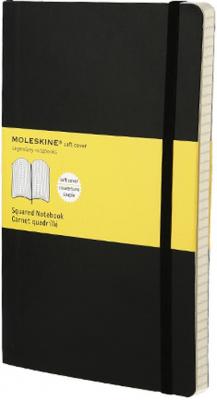 MOLESKINE Carnet classique grand format quadrill&eacute; couverture souple Noir