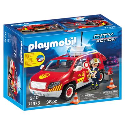 Playmobil City Action 71375 - V&eacute;hicule De Pompiers Avec Son Et Lumi&egrave;re