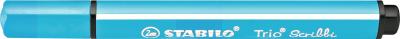 STABILO  Feutre coloriage Trio Scribbi Triangulaire Pte Large Bleu azur