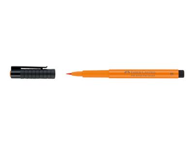 FABER CASTELL Feutre &agrave; dessin - Pointe pinceau - Orange transparent - Pitt Artist - Faber-Castell 