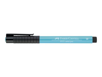 FABER CASTELL Feutre &agrave; dessin - Pointe pinceau - Turquoise cobalt clair - Pitt Artist - Faber-Castell 