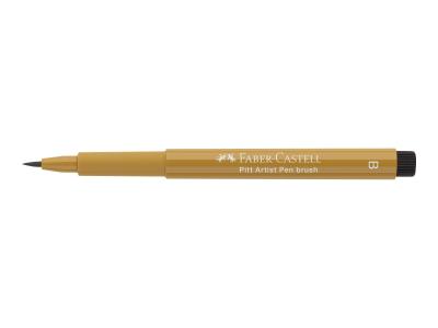  Feutre &agrave; dessin - Pointe pinceau - Vert dor&eacute; - Pitt Artist - Faber-Castell 