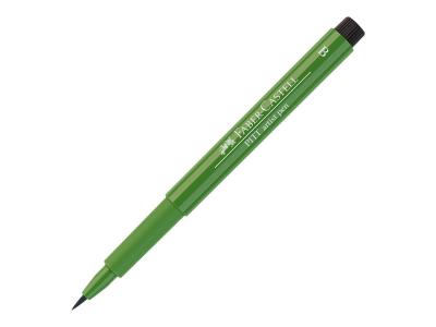 FABER CASTELL Feutre &agrave; dessin - Pointe pinceau - Vert permanent olive - Pitt Artist - Faber-Castell 